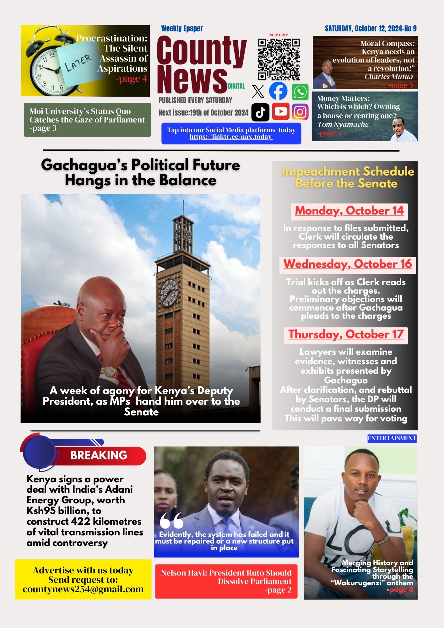 County News Digital: DP's Political Future Hangs in the Balance